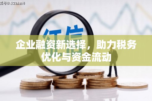 察右前旗企业融资新选择，助力税务优化与资金流动