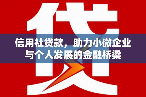 乌当信用社贷款，助力小微企业与个人发展的金融桥梁