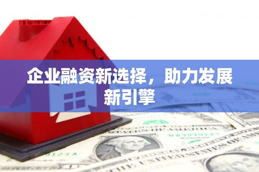 金山企业融资新选择，助力发展新引擎