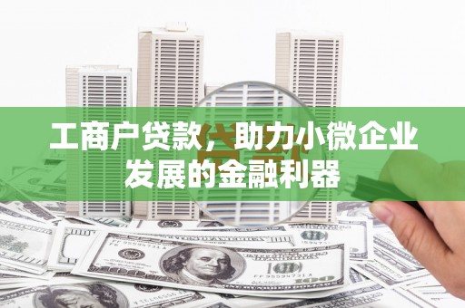 板桥工商户贷款，助力小微企业发展的金融利器