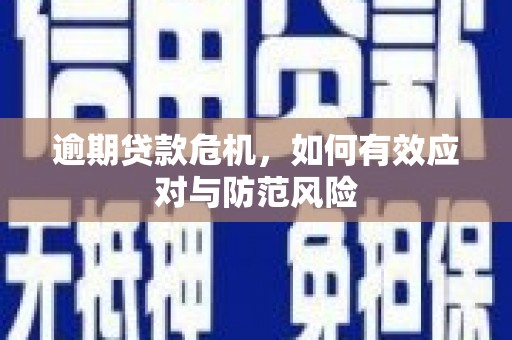 惠济逾期贷款危机，如何有效应对与防范风险