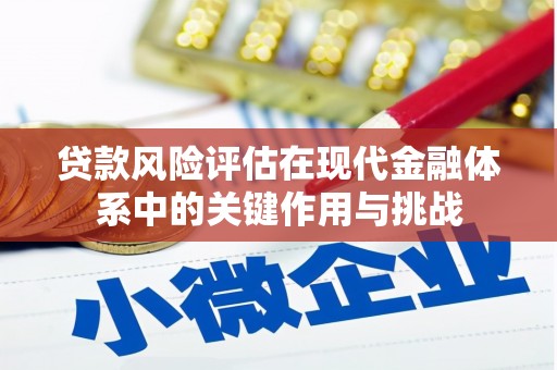 通山贷款风险评估在现代金融体系中的关键作用与挑战