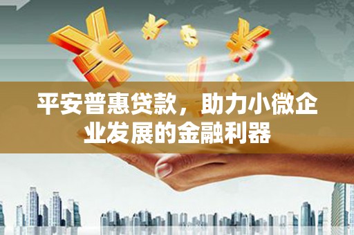 武鸣平安普惠贷款，助力小微企业发展的金融利器
