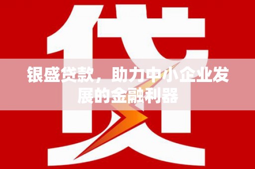 吴桥银盛贷款，助力中小企业发展的金融利器