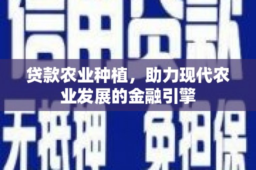 增城贷款农业种植，助力现代农业发展的金融引擎