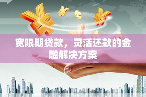 崇明宽限期贷款，灵活还款的金融解决方案