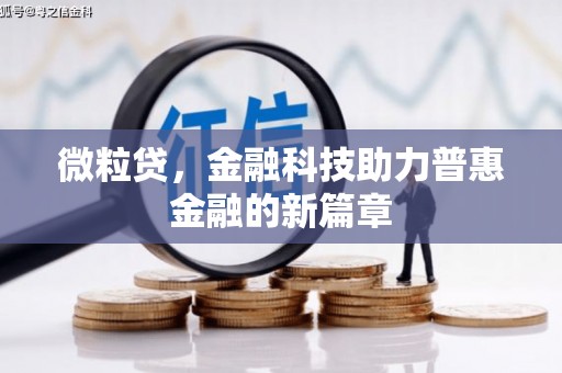 孙吴微粒贷，金融科技助力普惠金融的新篇章