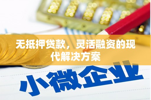 枣庄无抵押贷款，灵活融资的现代解决方案